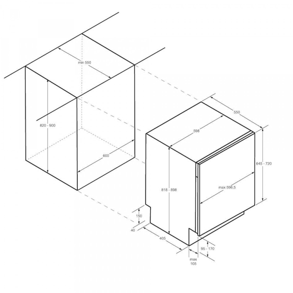 Haier XIB 5C 1 S 3 FS Einbauspülmaschine